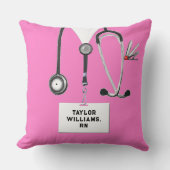 ナースパーソナライズされた卒業贈与 クッション (正面)