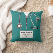 ナースパーソナライズされた卒業贈与 クッション (ブランケット)