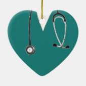 ナースパーソナライズされた卒業贈与 セラミックオーナメント (裏面)