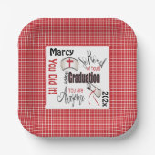 ナースパーソナライズされた卒業 ペーパープレート (正面)