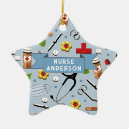 ナースパーソナライズされた収集可能 セラミックオーナメント