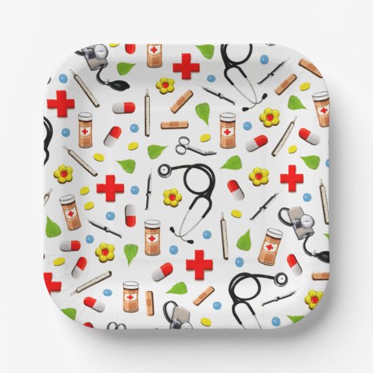 ナースパーティー ペーパープレート (正面)