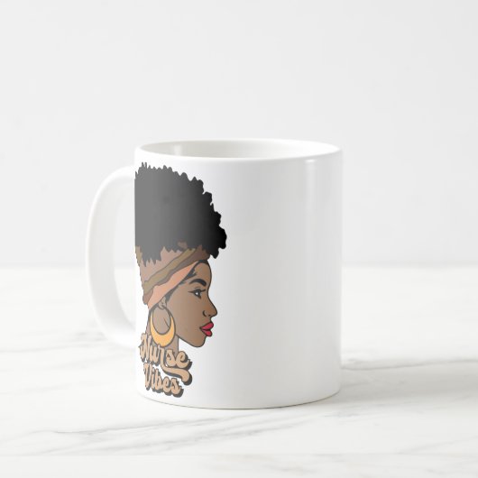 ナースビベアフロナースアフリカンアメリカブラックウーマン コーヒーマグカップ (正面左)