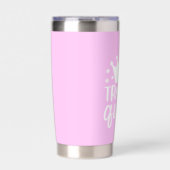 ナースピンクかわいいギフトシンプルクラウン 保温保冷タンブラー (正面)