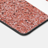 ナースピンクローズ金ゴールドグリッター医療パーソナライズされた デスクマット (コーナー)