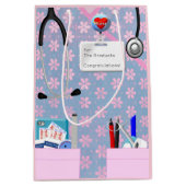 ナースピンク ミディアムペーパーバッグ (正面)