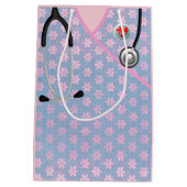 ナースピンク ミディアムペーパーバッグ (裏面)