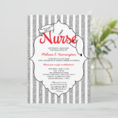 ナースピン、ナースパーティー、RN卒業RED 招待状 (スタンド正面)