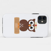 ナースフクロウ(バンドエイド付き) Case-Mate iPhoneケース (裏面(横))