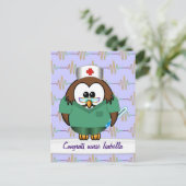 ナースフクロウ ポストカード (スタンド正面)