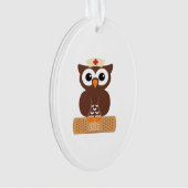 ナースフクロウ（包帯つき） オーナメント (正面)