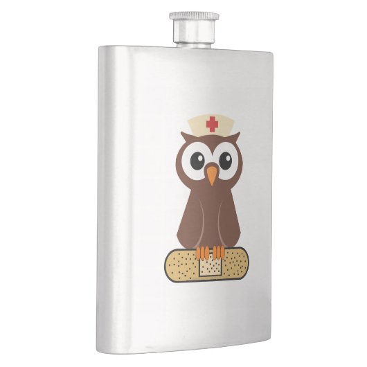 ナースフクロウ(包帯つき) フラスク (右)