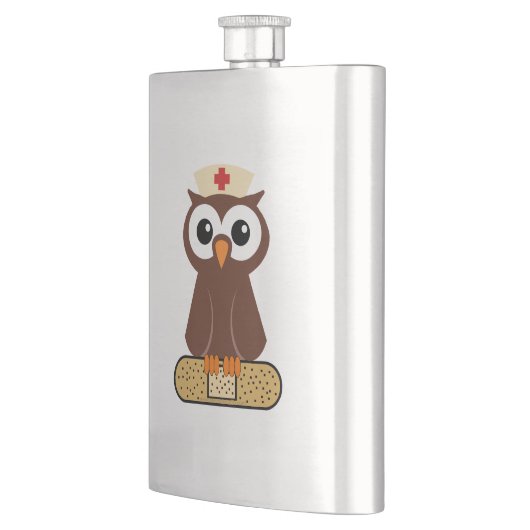 ナースフクロウ(包帯つき) フラスク (左)
