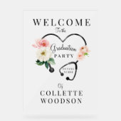 ナースフローラ聴診器卒業パーティーへようこそ アクリルサイン (正面)