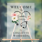 ナースフローラ聴診器卒業パーティーへようこそ アクリルサイン (ニュートラル)