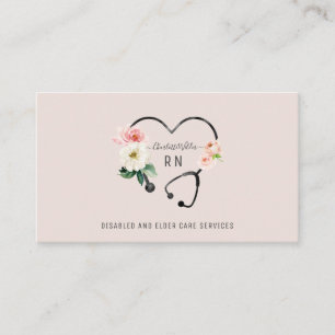 ナースフローラ聴診器名刺 名刺