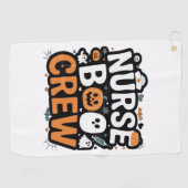 ナースブクルーハロウィンヘルスケアヒーロー不気味 ゴルフタオル (横)