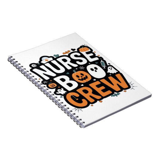 ナースブクルーハロウィンヘルスケアヒーロー不気味 ノートブック (右側)