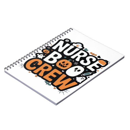 ナースブクルーハロウィンヘルスケアヒーロー不気味 ノートブック (左側)