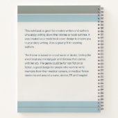 ナースブックカバーの生活インスピレーション手帳 ノートブック (裏面)