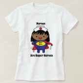 ナースブラックはすごい英雄の評価 Tシャツ (デザイン正面)