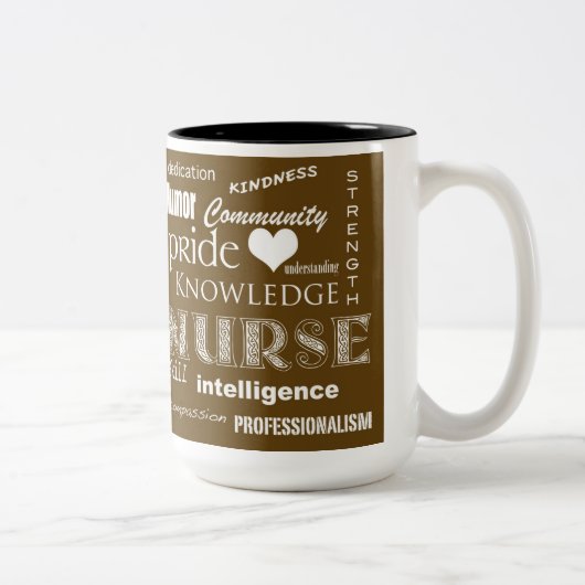 ナースプライド属性/茶色 ツートーンマグカップ (右)