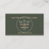 ナースプラクティショナグリーンカドゥセウス名刺 名刺 (正面)