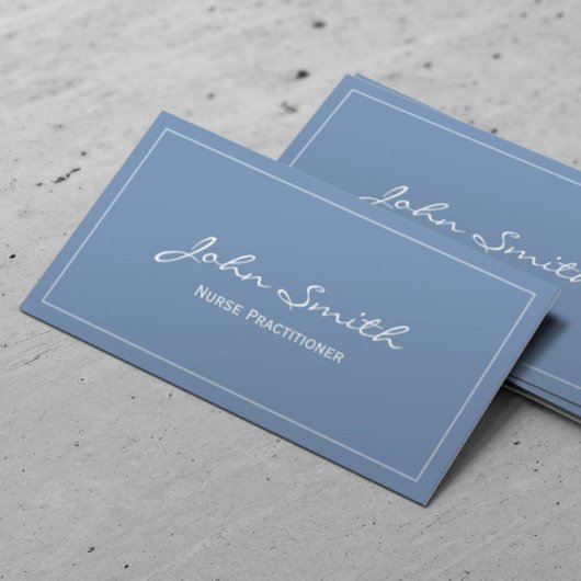 ナースプラクティショナプラインブルー 名刺