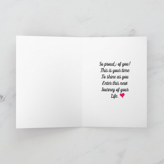 ナースプラクティショナー おめでとう ファンシー カード (内部)