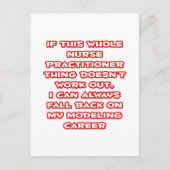 ナースプラクティショナー ユーモア ... モデリング キャリア ポストカード (正面)