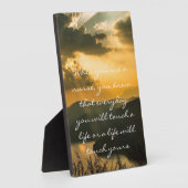 ナースプラーク感動的引用文 フォトプラーク (側面)