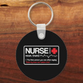 ナースプリント男性ギフトT健康仕気に事業 キーホルダー (正面)