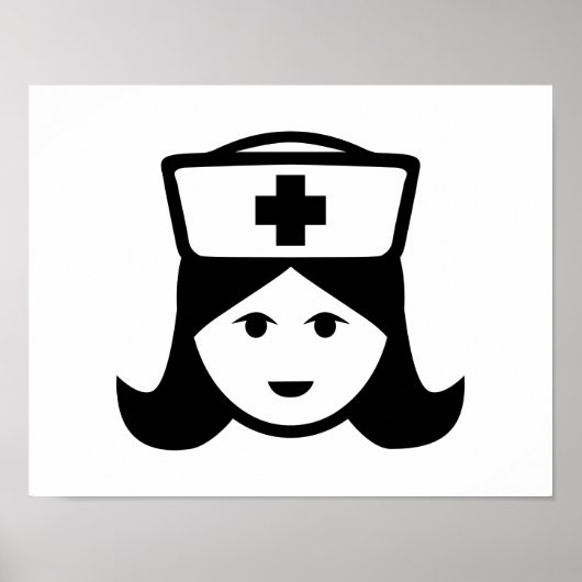 ナースヘッド顔 ポスター (正面)
