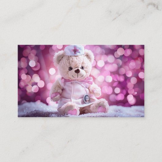 ナースベアRN、LVN、LPN、管理人 名刺 (正面)