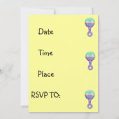 ナースベビーシャワー招待状 招待状 (裏面)