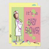 ナースベビーシャワー招待状 招待状 (正面/裏面)