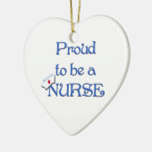 ナースペンダントのオーナメントがあること誇りを持った セラミックオーナメント (左)