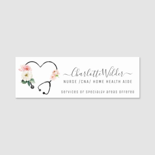 ナースホームヘルスCNA 名札 (正面)