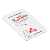 ナースボビーの愛はハートが健康だという思い出 マグネット (右側)