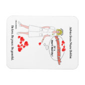 ナースボビーの愛はハートが健康だという思い出 マグネット (横)