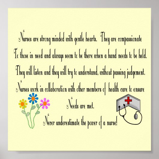 ナースポスター「ナースの力!」 ポスター (正面)