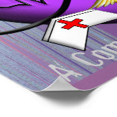 ナースポスター「愛は…思いやりある看護師」 ポスター (角)