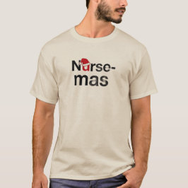 ナースマス フロント&バック クリスマスTシャツ ギフト Tシャツ