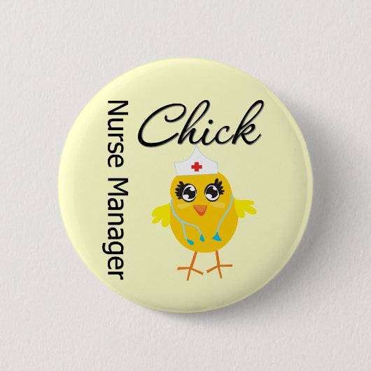 ナースマネージャChick v1 缶バッジ (正面)