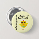 ナースマネージャChick v1 缶バッジ (正面&裏面)