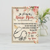 ナースママのプレゼント |お母さんへのナース シーズンカード (スタンド正面)