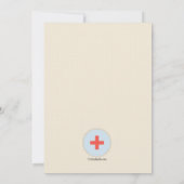 ナースメダリオン卒業招待状 招待状 (裏面)