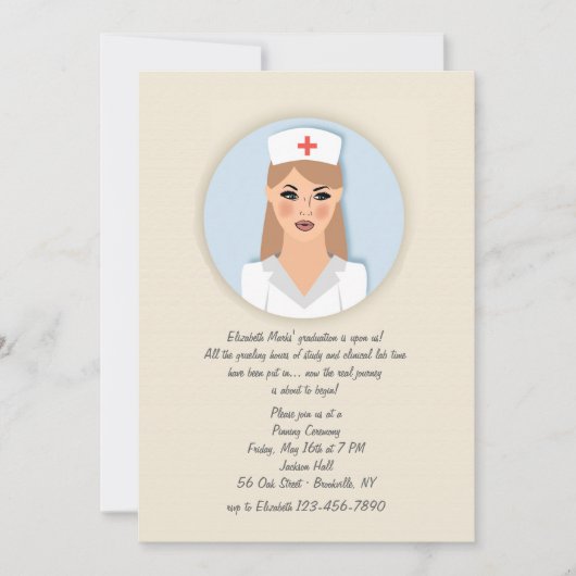 ナースメダリオン招待状 招待状 (正面)