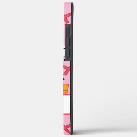 ナースメディカルアートピンクパーソナライズされた名 Case-Mate iPhoneケース (裏面 / 左)