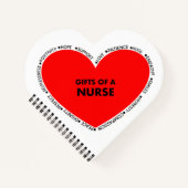 ナースメモ帳のハート ノートブック (正面)